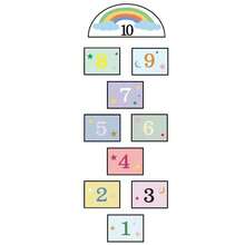 1 Set Of Hopscotch Tiles, Puzzle Game Stickers, To Improve Hand-Eye Coordination. Suitable For Indoor Play. - Multicolor - View 9