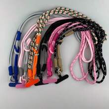 1pc Color Lanyard Crossbody Shoulder StrapsKeychain Key Ring Adjustable BraidedRope With Gasket Mobile Phone Fori - Multicolor - View 3