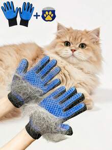 Dog & Cat Grooming Kit, Includes Multi-Functional Stainless Steel Dog Comb & Pet Hair Remover Massage Glove,Supplies For Dogs And Cats, Effectively Removes Loose Hair And Fleas - Multicolor - View 11