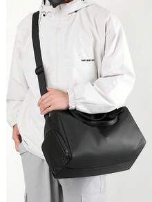 NEWHEY Men's Waterproof Handbag With Separate Shoe Compartment, Large Capacity Shoulder/Crossbody Bag - Multicolor - View 8