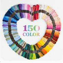 150/100/50 Colors Embroidery Thread, Colorful Cross Stitch Thread, Embroidery Thread Set, Embroidery Beginner DIY Handmade Kit - A - View 11