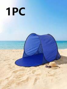 Quick-Open Beach Tent Sunshade Canopy Lightweight Beach Pavilion Outdoor Adventure Sun Shelter Family Beach Essential Music Festival Camping Gear Backyard Shade Sports Event Sun Protection Emergency Sun Protection - Multicolor - View 18