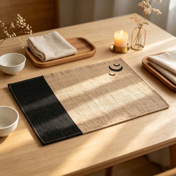 1/4/6/8pcs French-Style Rustic Vintage Placemats, Natural Material Rectangular Table Mats, Suitable For Dining Room, Living Room Table Decor, Holiday Gatherings, Party Decorations, Wedding Banquets, Home Decor, All-Season Use