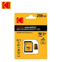 Kodak 高速 U3 Micro TF 卡，附 SD 卡轉接卡，容量選項：16GB、32GB、64GB、128GB、256GB。UHS-I 與 UHS-II 更適合 4K/120fps 高速 TF 儲存，適用於手機/相機/運動相機 - 查看 12