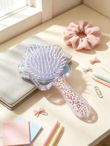 8PCS Transparent Air Cushion Comb, Fluffy Star Air Cushion Hairbrush, Portable Heart-Shaped Hair Comb For Women - Multicolor - View 13