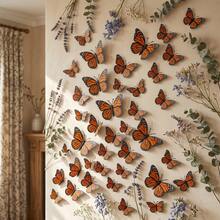 60pcs 3D Butterfly Decorative Stickers For Home And Party Decor - Butterfly - View 2