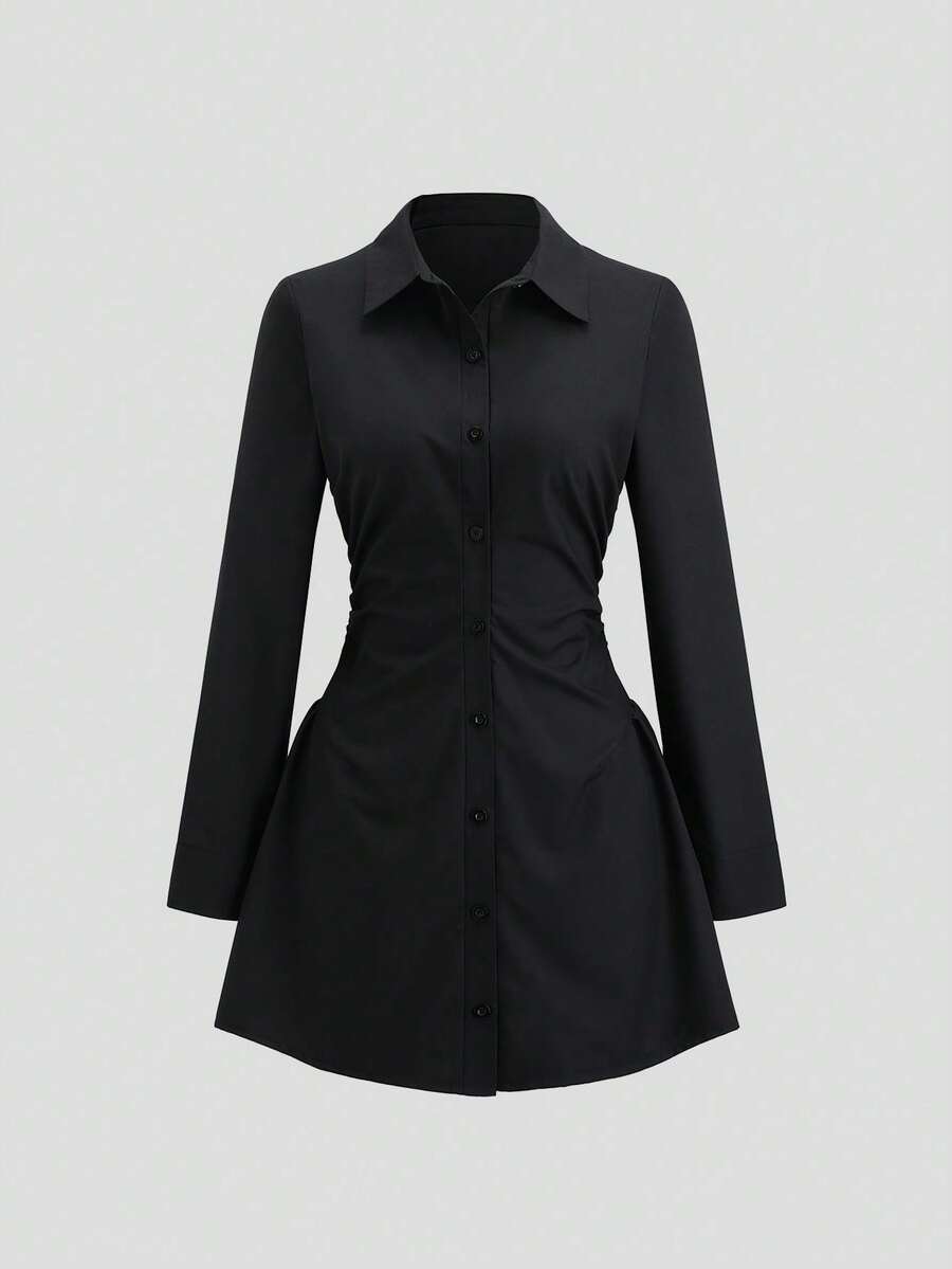 Women Short Dresses - Black - View 1
