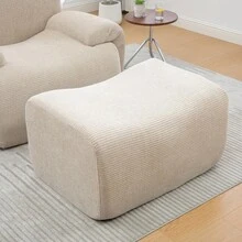 Chaise Lounges - 淺卡其色 + 雪尼爾絨 + 1 個座位 - 查看 9