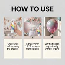 DOWMOO 100ml Direct Spray Balloon Glitter Spray Enhances Balloon Texture And Maintains Long-Lasting Shine, Creating A Sparkling Touch Effect. Perfect For Christmas Decorations, Weddings, Graduations, Engagements And Various Parties - View 7