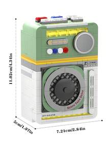 535pcs Vintage Cassette Player Building Blocks, 80s Retro Radio Building Block Model, Collector-Grade Music Lover Building Blocks, Home Office Desktop Decor Building Blocks, Suitable For Collection And Indoor Decoration - Multicolor - View 7