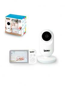 Shimy Monitor para Bebé con Pantalla a Color y Cámara HD, Visión Nocturna y Audio Bidireccional - Blanco - Ver 10