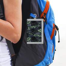 Tri-Fold Wallet With Zipper Pocket For Coins, Bill Compartment, Photo Card Slot And Key Ring - Multicolor - View 3