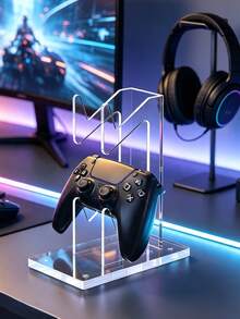 Transparent Acrylic Controller Display Stand, Desktop Game Console Bracket, Multi-Purpose Game Controller Storage Rack For Bedroom Tabletop Gaming Accessories Organizer - Multicolor - View 6