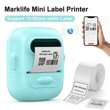 طابعة ملصقات محمولة صغيرة Marklife P50، تدعم ملصقات 12-50 مم، طابعة حرارية ذاتية اللصق، طابعة ملصقات بدون حبر، صانع ملصقات - متعدد الألوان - مشاهدة 2
