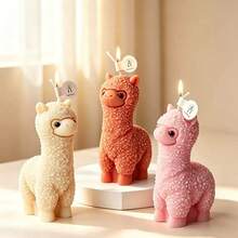 Cute Animal Realistic Alpaca Candle Silicone Mold DIY Aromatherapy Candle Plaster Resin Diffuser Stone Home Decor Mold - Cute Alpaca - View 2