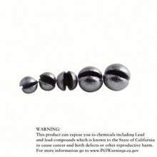 205pcs Premium Fishing Sinkers With Convenient Storage Box - 5 Round Sizes, Suitable For Precise Casting And Deep Water Fishing - Silver - View 4