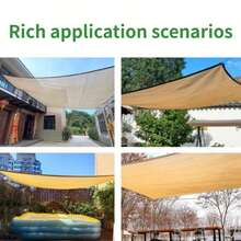 Plant Shade Nets, Outdoor Shade Nets, Shading Nets, Copper-Button Reinforced High-Density Shade Cloth, UV-Resistant, Suitable For Pavilions, Terraces And Greenhouses. - Yellow - View 11