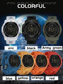 SANDA. SANDA Men Watch Pedometer Alarm Clock LED Digital Wrist Watch Multifunctional Outdoor Sport Shockproof Watches For Men - one-size - View 9
