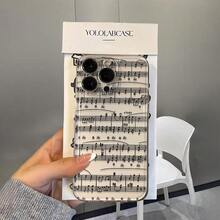 NcmRyu Black Musical Note Phone Case, Made Of TPU Material, With Anti-Drop Function; This Phone Case Is Compatible With Apple 17, 16, 15, 14, 13, 12, 11 Pro Max And Various Series Models. It Features Waterproof, Anti-Drop And Anti-Scratch Functions - White - View 16
