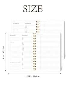 Trees 1pc Daily Planner Notebook – A5 Undated Daily Notebook Journal With To-Do List, Priorities & Notes For Work, School & Productivity, Office Supplies - Daily Notebook - View 8