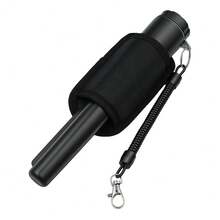 Metal Detector Precision Locator, Professional Handheld Precision Locator Rod, 360° Treasure Hunting Precision Locator, With Waist Belt Pouch And LED, For Finding Coins, Gold, Silver, Antiques, Jewelry - Battery Not Included - Black - View 5