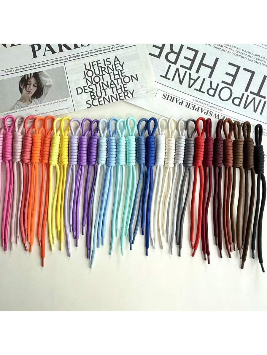 10/20 Colors Nylon Rope DIY Handmade Weaving Set, Suitable For Backpack Accessories, Craft Materials And Handmade Jewelry Making, Perfect Valentine's Day Gift - Solid Color Nylon Rope - View 1