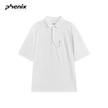 +Phenix Phoenix 男士快乾短袖針織 Polo 衫，2026SS 新款戶外休閒 - 米白色 - 查看 1