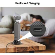 FCV 1pc Silicone Base Extension Accessory, Non-Slip Desktop Stand, Compatible With Osmo Pocket 4 & 3 Camera - View 3
