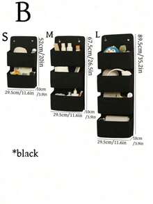 1pc 3-Tier M Size Hanging Storage Bag, Multiple Sizes Available, Includes Metal Hook, Foldable, Suitable For Dorm Bedside Hanging Storage, Used For Storing Underwear And Toys - Multicolor - View 3
