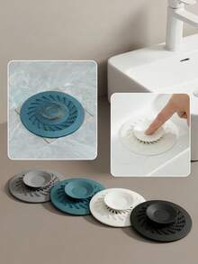 5pcs Silicone Drain Stoppers, Multi-Functional Floor Drain, Suitable For Bathroom Sink, Bathtub And Kitchen Drain, Effectively Clear Hair, Grease And Other Blockages 1/3/5pcs - Multicolor - View 7