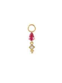 1pc 925 Sterling Silver Star & Moon Earring Pendant Series, 18K Gold Plated DIY Jewelry Pendant, Hoop Pendant, Earring Making Accessories - Gold - View 13