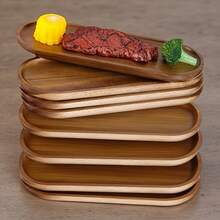 AMAZINGWOOD 4/8pcs Wooden Serving Trays Set, Breakfast Tray & Oval Charcuterie Boards| 4" & 12.8"Wooden Platters, Cheese Serving Plates For Desserts, Snacks, Bread, Fruits, Appetizers, Coffee Table, Countertop - View 11
