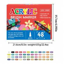 24-240 Colors Acrylic Paint Markers, Layerable Painting Pens For Students Art, Graffiti Pens Suitable For Multiple Materials, Art Creation, Back To School Essential - Multicolor - View 16