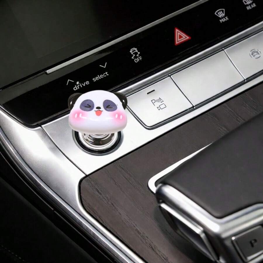 Indoor Decor Accessories, Elegant Flower-Shaped Button, Car Key Protector, Cute Design, Car Engine Start/Stop Control Lever Protector, Universal One-Touch Ignition Start Cover, Protects Nails