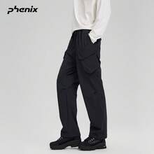 +Phenix Phoenix Men's Outdoor Woven Casual Pants, Water-Repellent Anti-Static Design Cargo Pants - Black - View 2