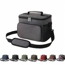 NEWHEY 1 X Shoulder Bag Lunch Bag Insulated Drinks Bag With Adjustable Shoulder Strap Waterproof Large Capacity Black,Food Bags - Multicolor - View 2