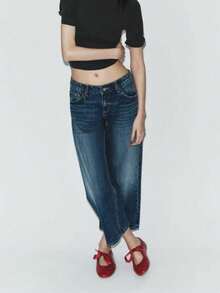 2026 春夏新款女款蝴蝶結裝飾芭蕾平底鞋 - 紅色 - 查看 5