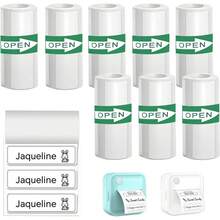 Mini 貼紙標籤印表機用熱感紙 5/10 捲 50x15mm，適用於 Miouca 熱感標籤印表機，白色黏性貼紙，居家辦公室學校收納整理用 - 查看 6