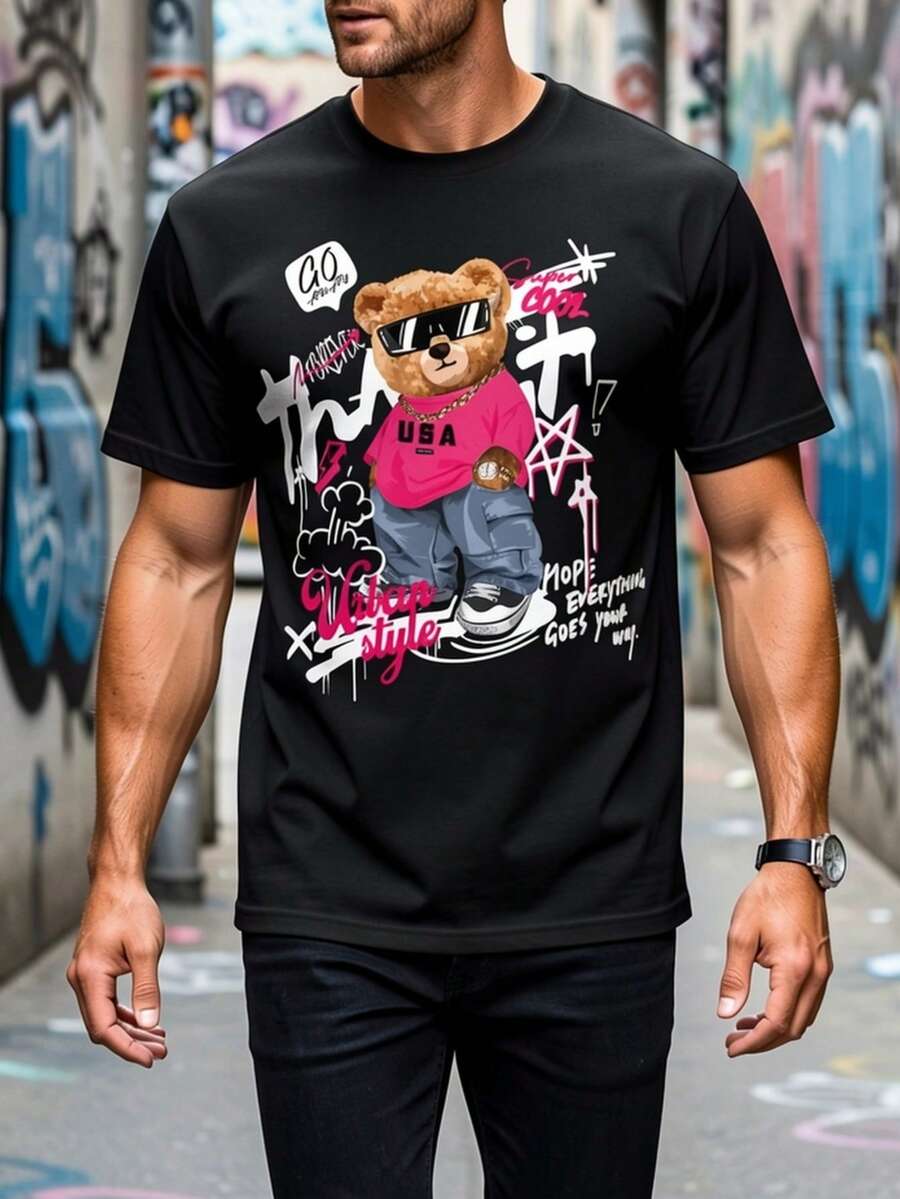 Camisetas de hombre - Negro - Ver 1