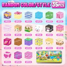 35/60pcs Pool Party Theme Magnetic Blocks, Summer Water Park Vacation Scene DIY Assembly Stacking Toy, Early Education STEM Learning Set, Imagination Role Play Building Game, Suitable For Girls 3 Years Old And Above Birthday Holiday Gift - Multicolor - View 10
