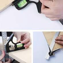 300mm Aluminum Alloy Combination Square With Level, Adjustable 90/45 Degree Woodworking Measuring Tool - Multiple Styles - View 9