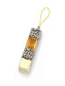 1pc Leopard Print Keyboard Stress Relief Toy, Stress Relief Keyboard, 4-Key Stress Relief Toy Keyboard Keychain, Pressable Button Toy, Used For Relieving Stress, Magic Cube Stress Relief Button Toy, Creative Keyboard Pendant Ornament, Car Keychain, Bag Charm, Key Accessory - Multicolor - View 12