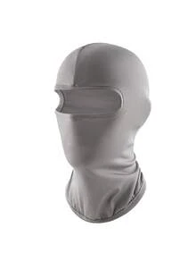 1 buah Set Topi Balaclava Lubang Earphone Warna Polos Unisex, Masker Penutup Kepala Wajah Penuh untuk Bersepeda, Cocok untuk Pemakaian Sehari-hari dan Aktivitas Luar Ruangan - MultiWarna - View 7