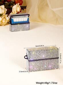 1pc Exclusive Luxury Rhinestone Studded Protective Case For TEREA, Fully Covered With A-Grade Artificial Diamonds For Sparkling Glamorous Effect, Suitable For TEREA, IQOS ILUMA, Best Used In Bright Lighting Environments - Multicolor - View 4