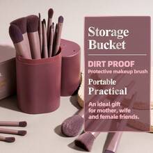 BS-MALL 18pcs Makeup Brushes Set Wholesale Professional Private Label Vegan Synthetic Face Eye Make Up Brushes - Brown - View 5