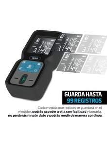Redlemon Medidor Láser Portátil de 40 Metros. Telémetro para Distancia, Altura, Área y Volumen - Cuadrado - Ver 6