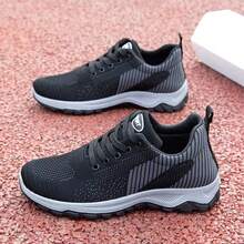 GAN AI Zapatillas de tenis para hombre 2026. Elegantes y cómodas, con punta redonda, transpirables y antideslizantes, ligeras y acolchadas. Ideales para fitness, senderismo, running y uso diario. - Negro - Ver 1