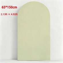 抹茶綠拱門布幔 5ft/6ft/6.6ft/7.2ft 婚禮拱門套布 2件組 彈性布料 圓頂拱門背景布 生日派對婚禮拱門框架裝飾（僅含布幔，不含拱門框架） - 抹茶綠 - 查看 9