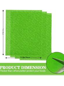 3PCS Green/Blue Refrigerator Drawer Liners, Prolong The Freshness Of Fruits And Vegetables Fridge Cooling Shelf Extenders, Kitchen Organization Tools For Refrigerators, Anti-Mold Filter Mesh Nets As Household Kitchen Utensils - 3pcs - View 2