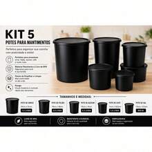 Conjunto de  5 Mantimentos Para Cozinha de Alta Qualidade - Rosa chiclete - Visão 3